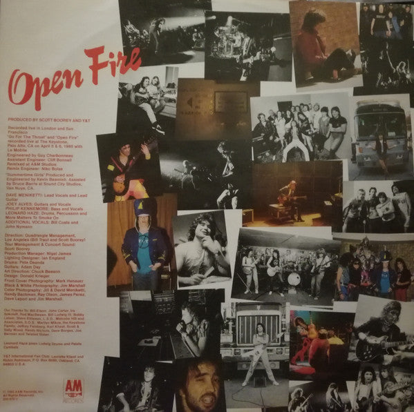 Y & T ‎– Open Fire