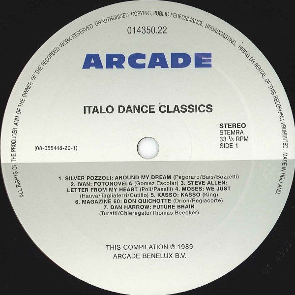 Italo Dance Classics    ,  2LP