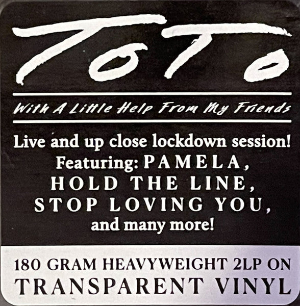 Toto – With A Little Help From My Friends  ,  2LP , Gatefold , Transparent, 180g