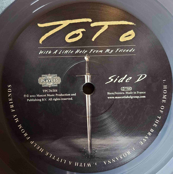 Toto – With A Little Help From My Friends  ,  2LP , Gatefold , Transparent, 180g