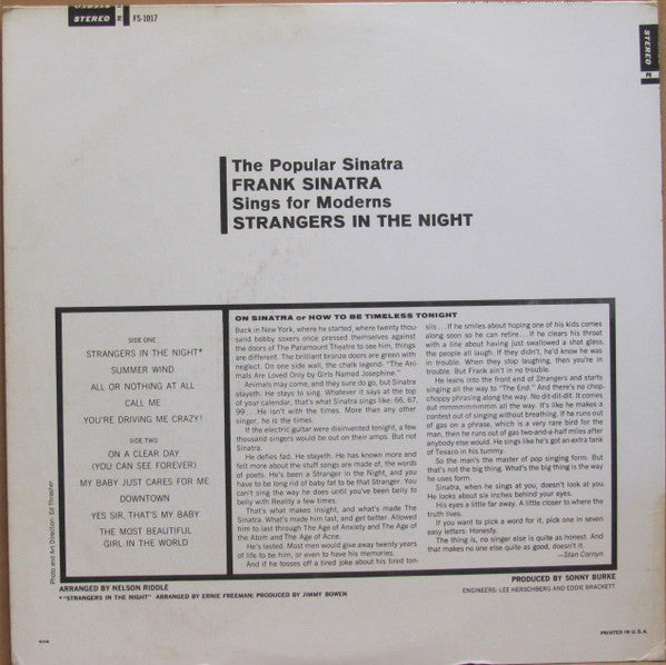 Frank Sinatra – Strangers In The Night