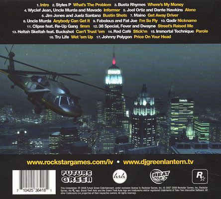 The Evil Genius DJ Green Lantern* – Liberty City Invasion   , digipack , GTA IV