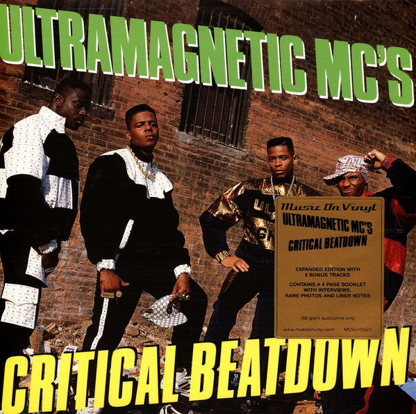 Ultramagnetic MC's ‎– Critical Beatdown (Expanded)   , 2LP , +  bonus track , limited print + 4 page Booklet