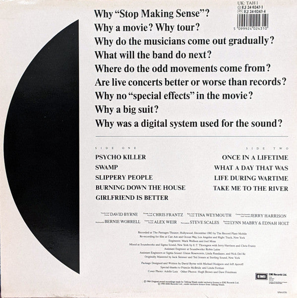 Talking Heads – Stop Making Sense