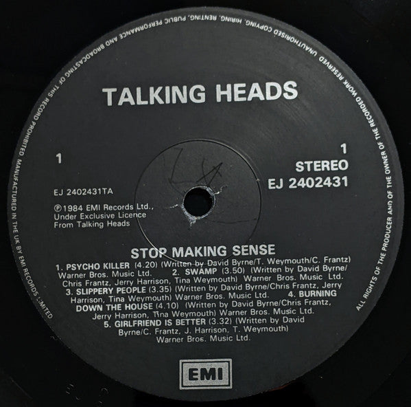 Talking Heads – Stop Making Sense