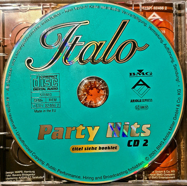 Pippo Azzurro – Italo Party Hits, 2xCD