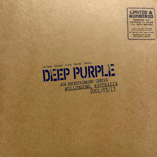 Deep Purple – Live In Wollongong 2001    3LP , Numbered, 636/5000 , Blue Transparent