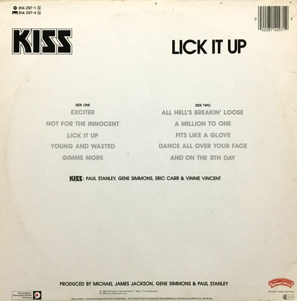 Kiss – Lick It Up