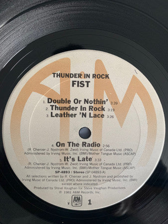 Fist ‎– Thunder In Rock
