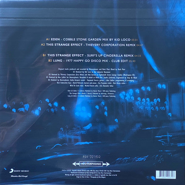 Hooverphonic – Blue Wonder Power Milk Remixes, Vinyl, 12", 45 RPM, Limited Edition, Numbered, Stereo, Solid Blue, 180 Grams