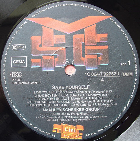 McAuley Schenker Group ‎– Save Yourself