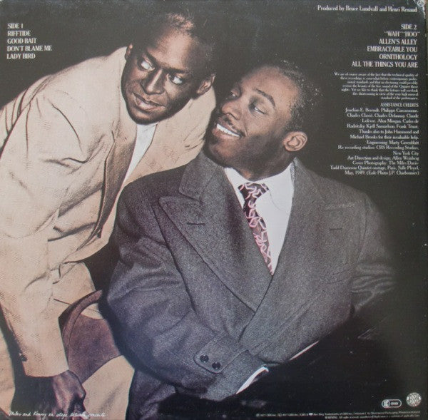 The Miles Davis/Tadd Dameron Quintet* – In Paris Festival International De Jazz - May, 1949   , Gatefold