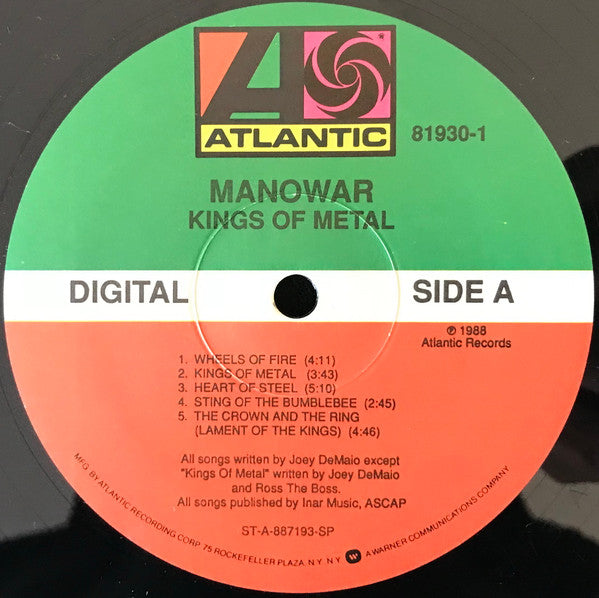 Manowar ‎– Kings Of Metal