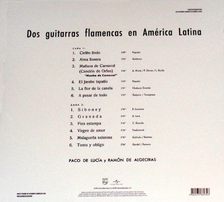 Paco de Lucia* Y Ramón De Algeciras – Dos Guitarras Flamencas En America Latina