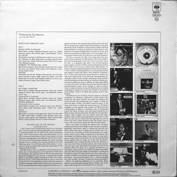 Miles Davis – Miles Davis' Greatest Hits