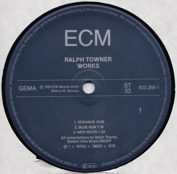 Ralph Towner ‎– Works