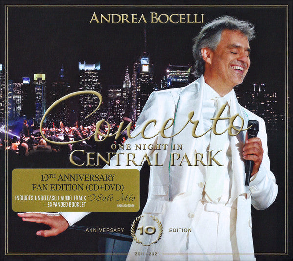 Andrea Bocelli – Concerto: One Night In Central Park 10th Anniversary Edition   ,  CD + DVD