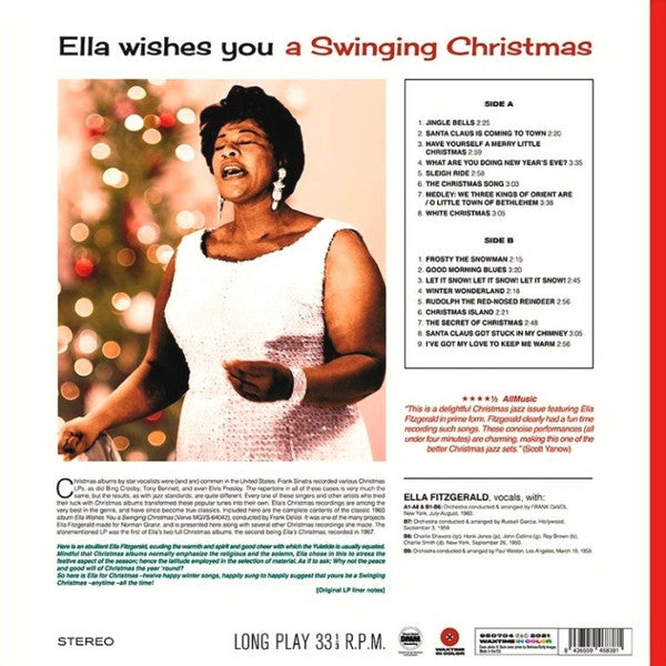 Ella Fitzgerald – Ella Wishes You A Swinging Christmas, Limited Edition, White Vinyl