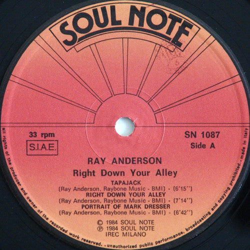 Ray Anderson – Right Down Your Alley