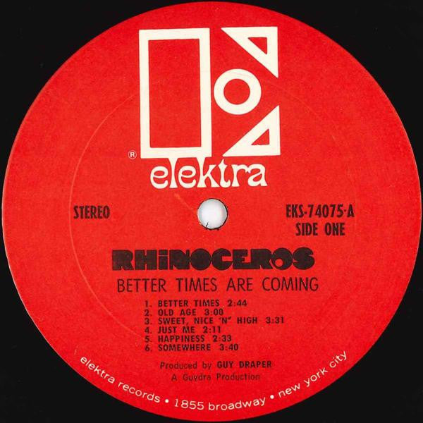 Rhinoceros– Better Times Are Coming, Gatefold, 1st Press