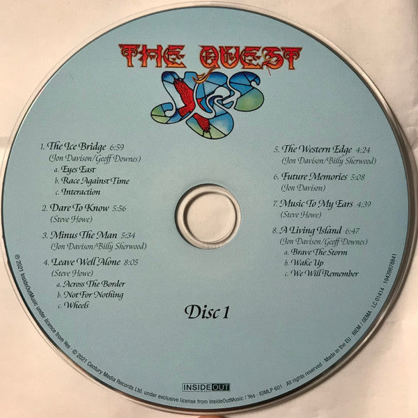 Yes – The Quest,   2xLP, 2xCD, incl. Booklet, 1st Press