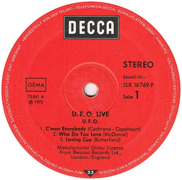 UFO  – Live