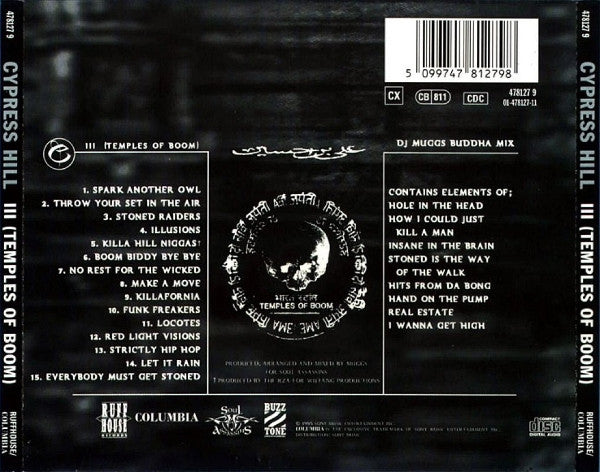 Cypress Hill – III - Temples Of Boom   ,  2 CD , Limited edition