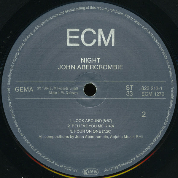 John Abercrombie – Night  ,  ECM