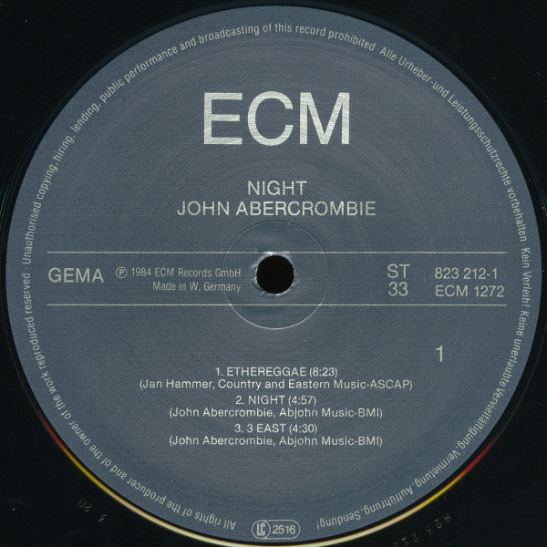 John Abercrombie – Night  ,  ECM