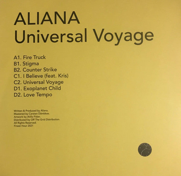 Aliana – Universal Voyage,   2xLP, 12"