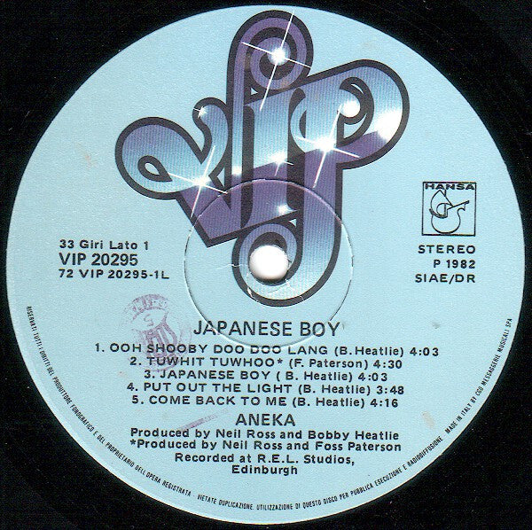 Aneka ‎– Japanese Boy