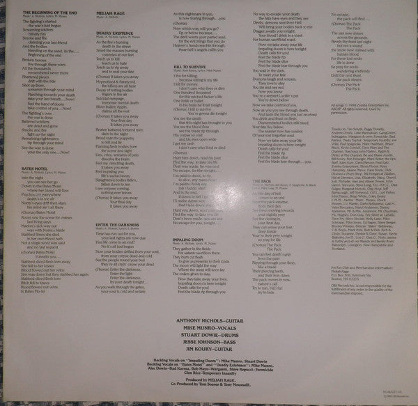 Meliah Rage ‎– Kill To Survive