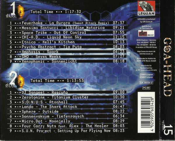 Various – Goa-Head Volume 15, 2xCD, Digipak