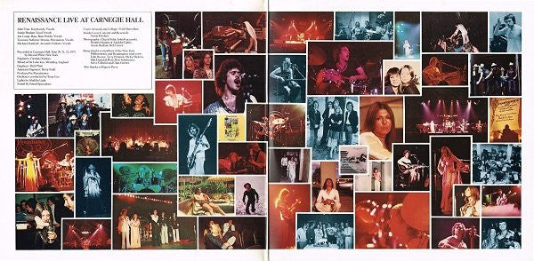 Renaissance  ‎– Live At Carnegie Hall   2xLP, Gatefold