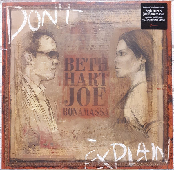 Beth Hart, Joe Bonamassa – Don't Explain, Transparent Vinyl