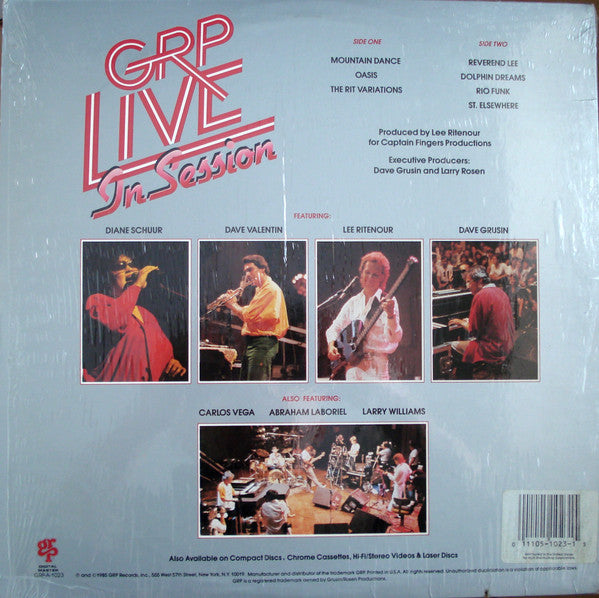 Dave Grusin, Lee Ritenour, Diane Schuur, Dave Valentin – GRP Live In Session