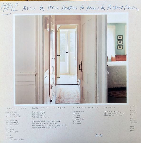 Steve Swallow ‎– Home · Music By Steve Swallow To Poems By Robert Creeley   ,   ECM ,