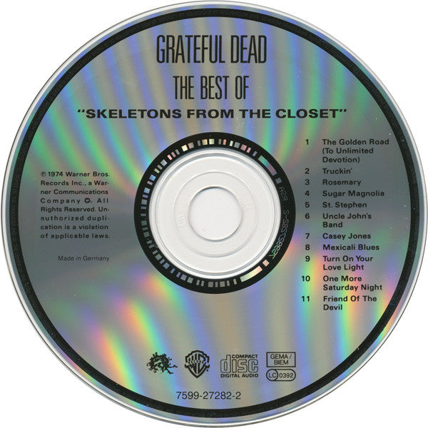 Grateful Dead* – The Best Of: Skeletons From The Closet