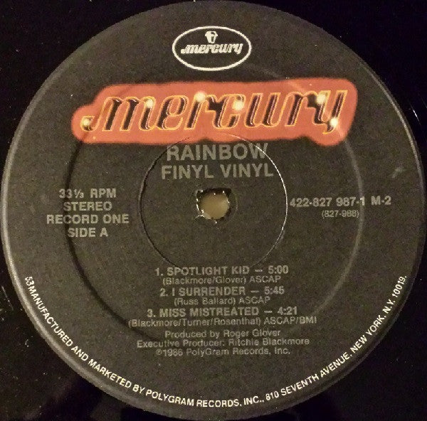 Rainbow – Finyl Vinyl, 2xLP, Gatefold