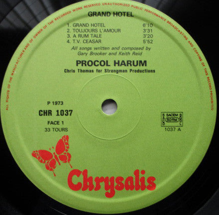 Procol Harum ‎– Grand Hotel   ,  Gatefold