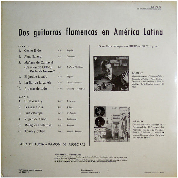 Paco de Lucia* Y Ramón De Algeciras – Dos Guitarras Flamencas En America Latina