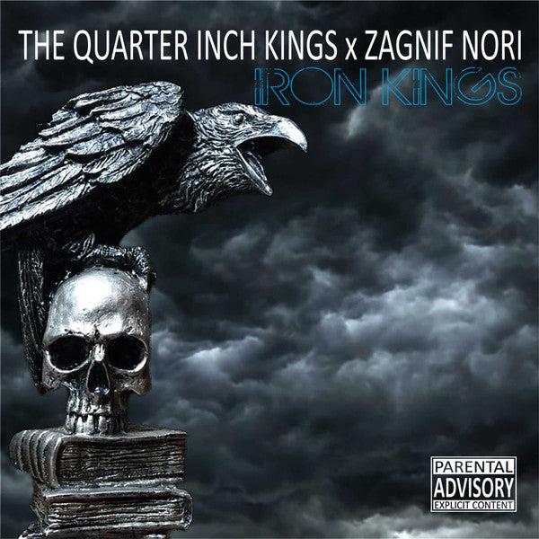 The Quarter Inch Kings, Zagnif Nori – Iron Kings   ,   Numbered, 101/200, Blue-Black Marbled Vinyl