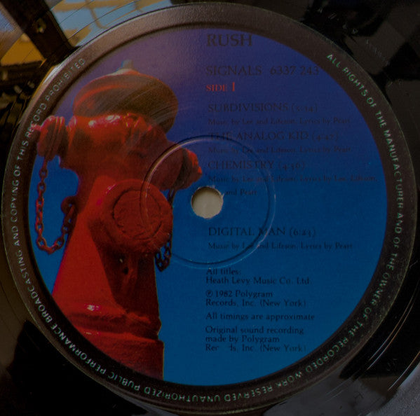 Rush – Signals    ,   ATENTIE LA STARE DISC !!!!