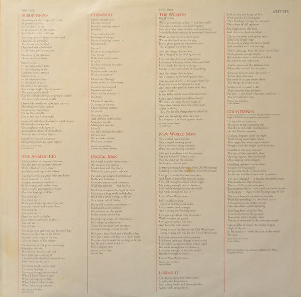 Rush – Signals    ,   ATENTIE LA STARE DISC !!!!