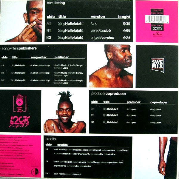 Dr. Alban – Sing Hallelujah!, 	 Vinyl, 12", 33 ⅓ RPM