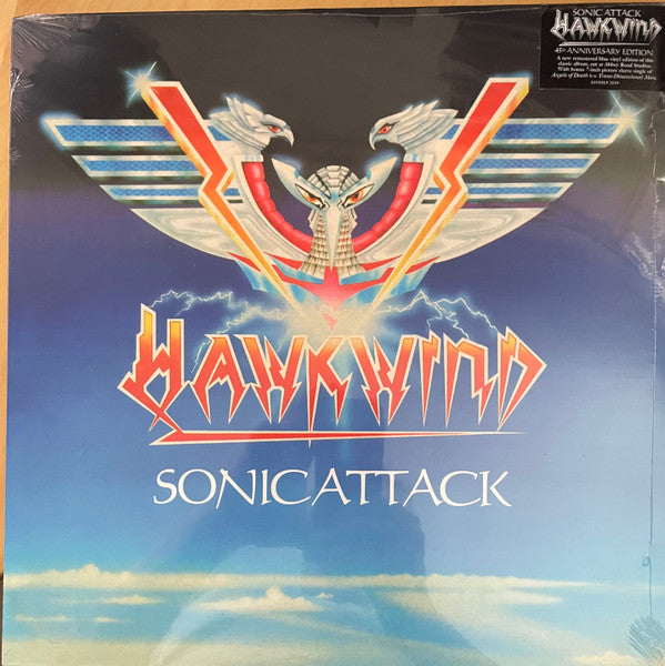 Hawkwind – Sonic Attack  ,      LP, +  7", Single, Blue , 45 anniversary edition