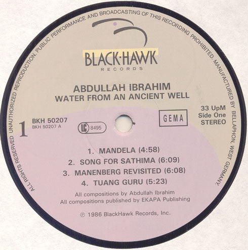 Abdullah Ibrahim – Water From An Ancient Well