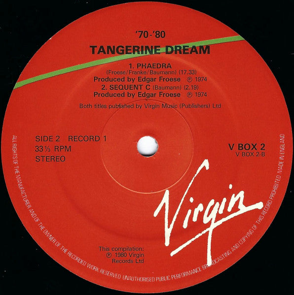 Tangerine Dream – Tangerine Dream '70 - '80,  4xLP Box Set incl. 28 page full color booklet
