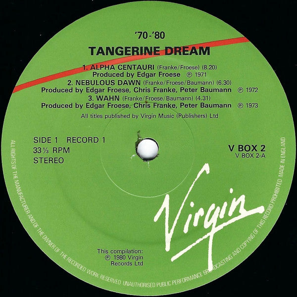 Tangerine Dream – Tangerine Dream '70 - '80,  4xLP Box Set incl. 28 page full color booklet