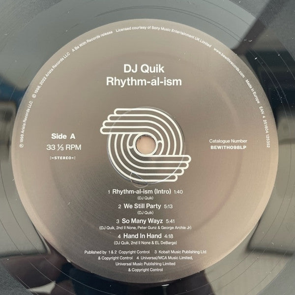 DJ Quik – Rhythm-Al-Ism (Over 70 Minutes Of Commercial-Free Music)   ,  2 LP